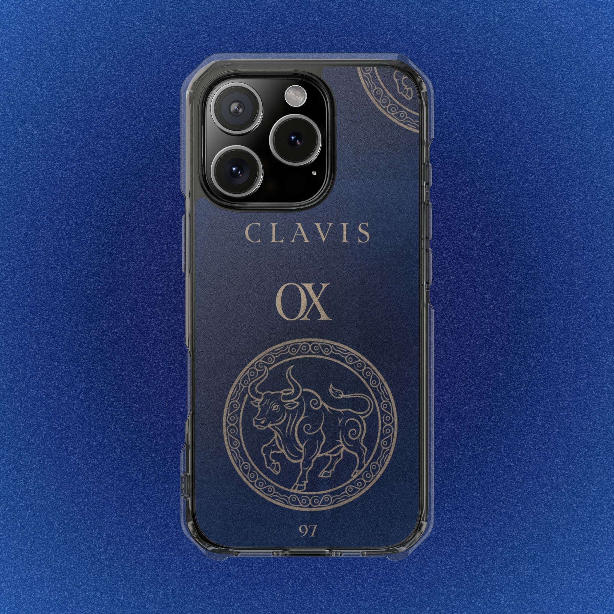 CLAVIS Ox No.03 — Zodiac Colour MagSafe Case (Navy Edition)