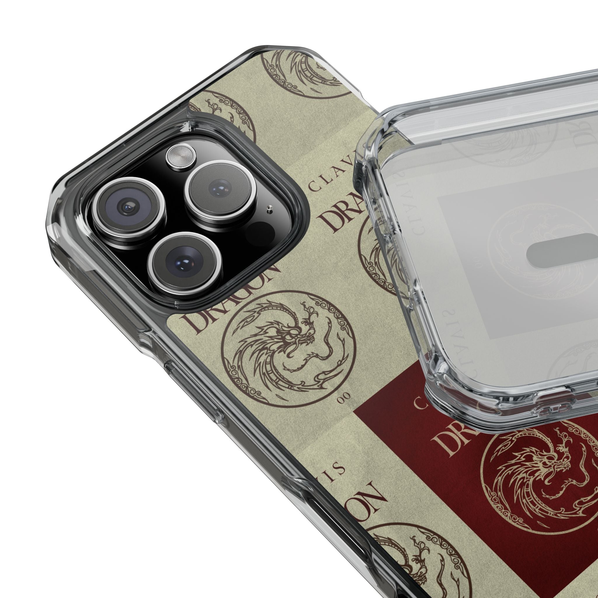 CLAVIS Dragon No.02 — Zodiac Colour Phone Case (MagSafe Compatible) Beige Ver