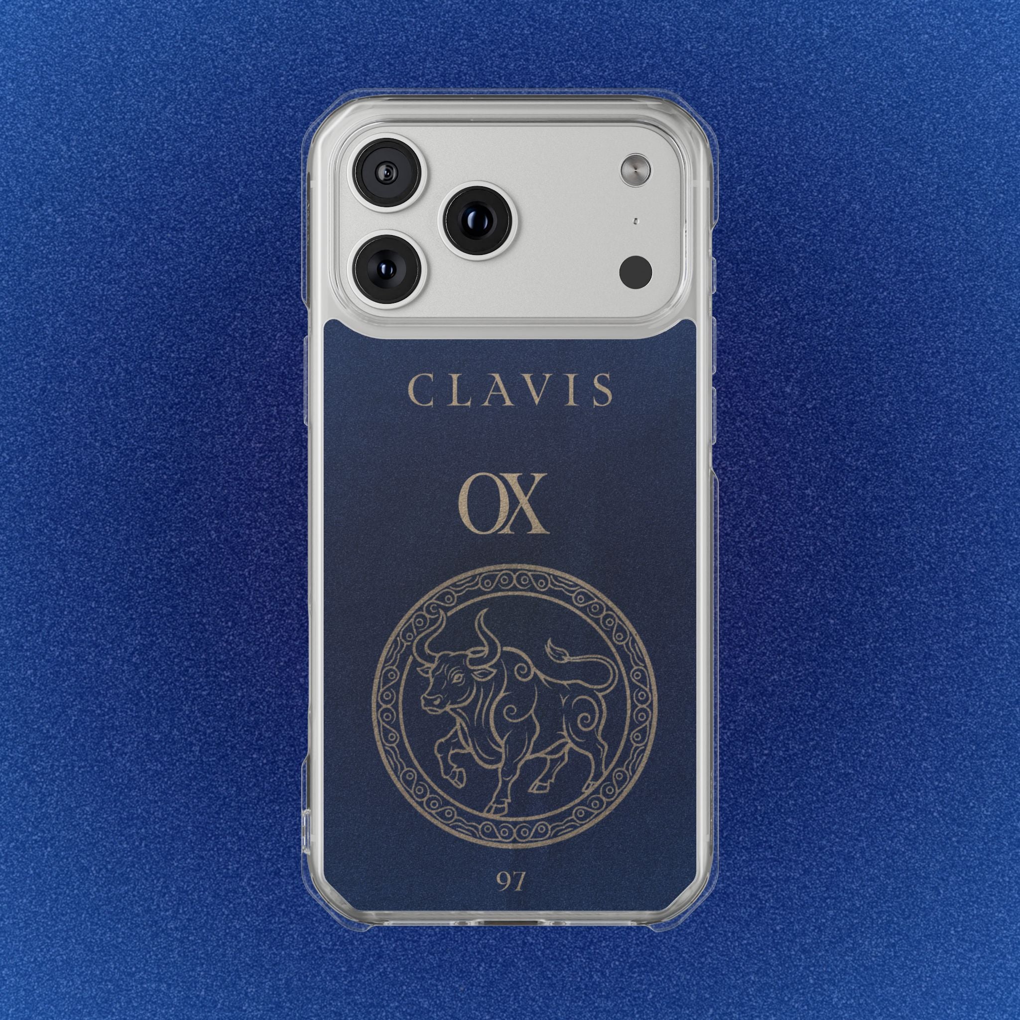 CLAVIS Ox No.03 — Zodiac Colour MagSafe Case (Navy Edition)