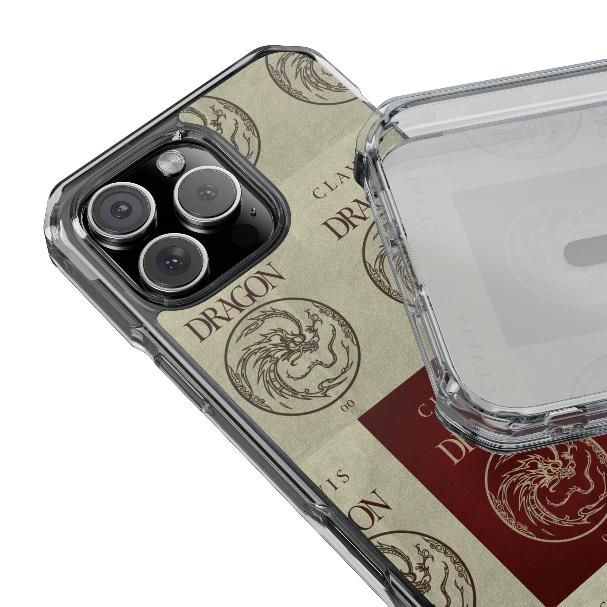 CLAVIS Dragon No.02 — Zodiac Colour Phone Case (MagSafe Compatible) Beige Ver