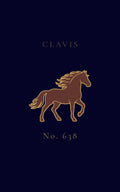 CLAVIS Horse No.638 — Chestnut Brown on Midnight Navy