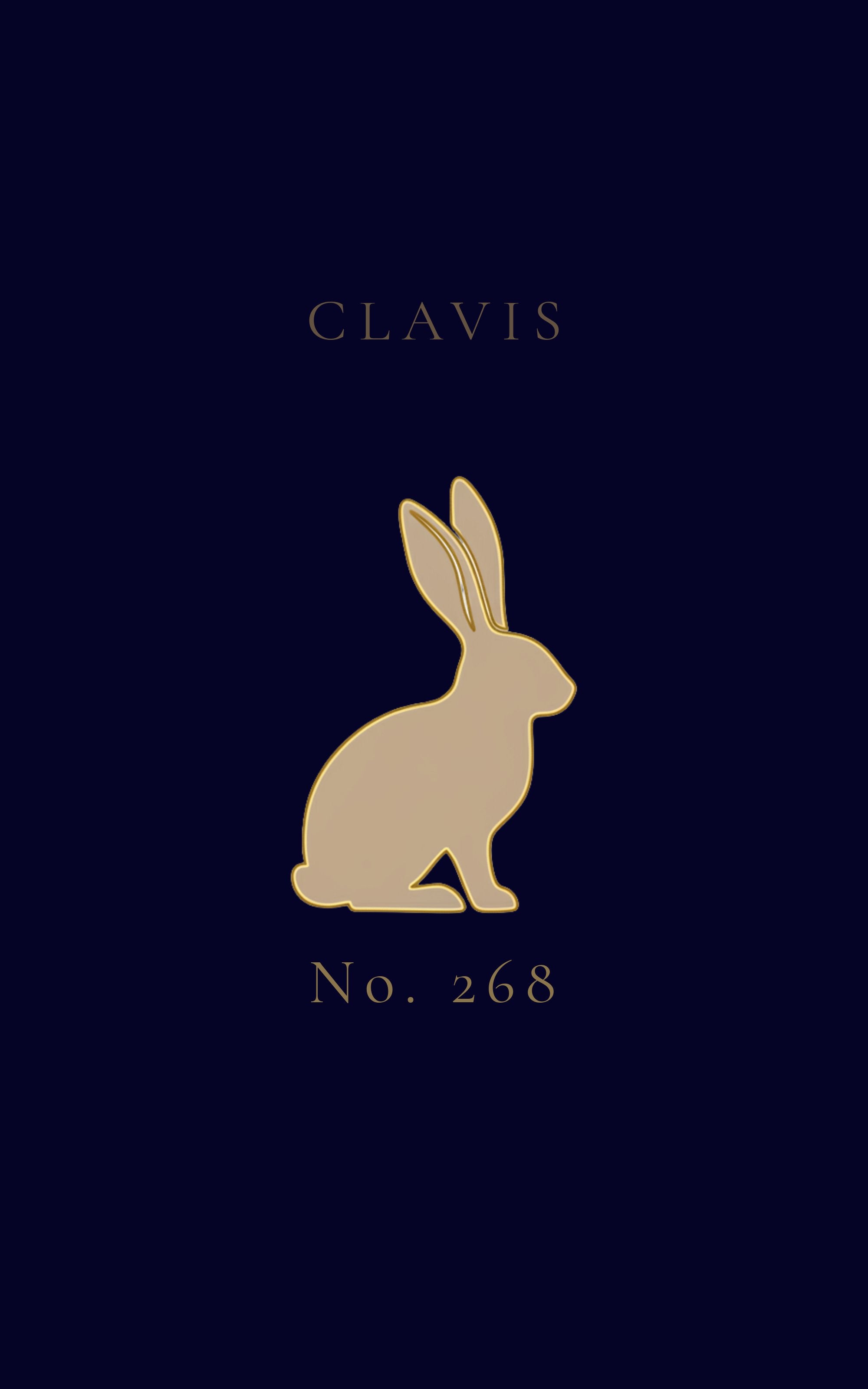CLAVIS Rabbit No.268 — Sand Beige on Midnight Navy