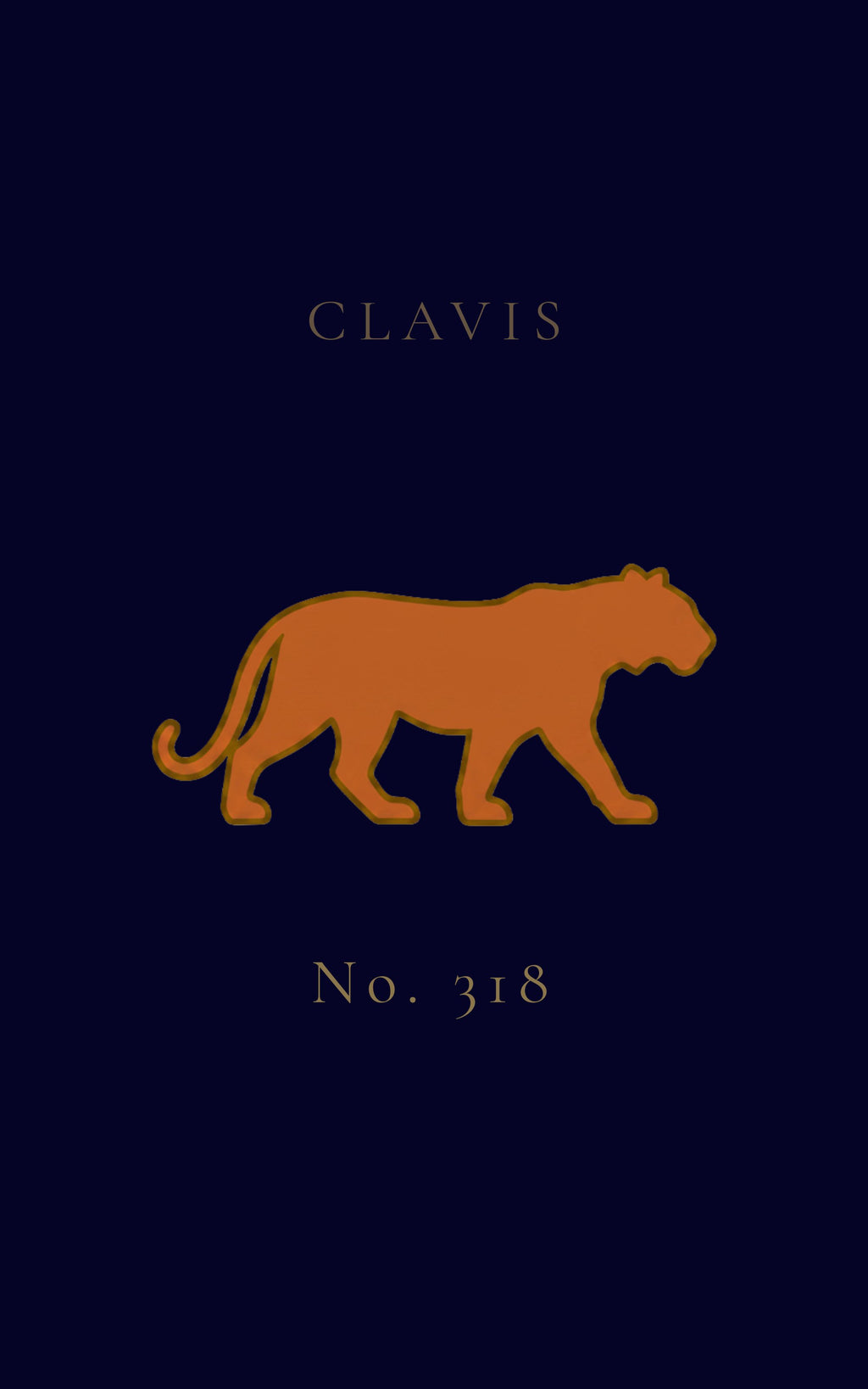 CLAVIS Tiger No.318 — Amber Gold on Midnight Navy